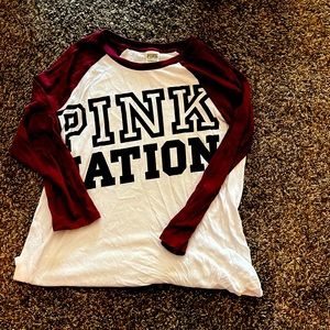 Pink crew shirt